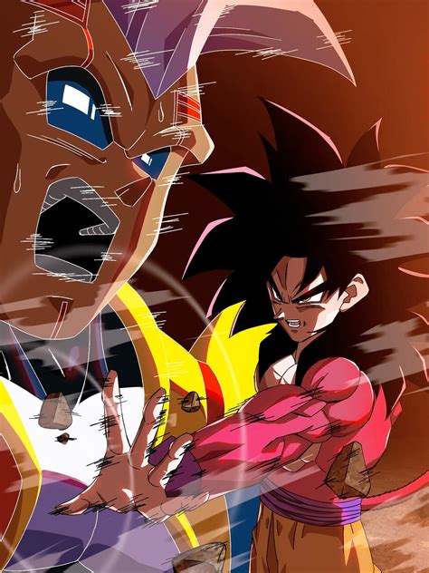 Goku ssj4 vs super baby 2 by davidferres on DeviantArt