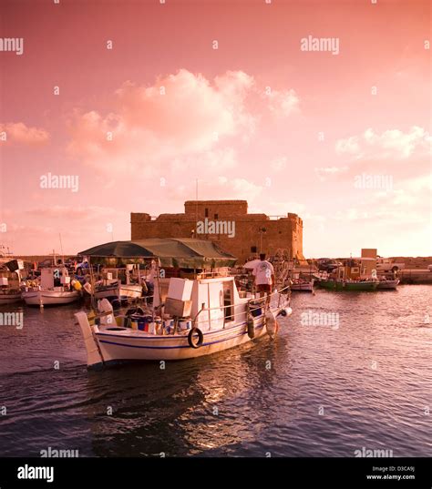 Paphos Harbour Cyprus Europe Stock Photo Alamy