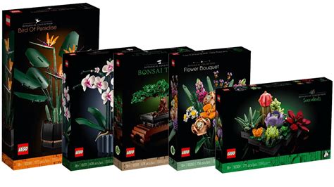 All LEGO Creator Expert Botanical Collection Sets 2021 2022 Compilation