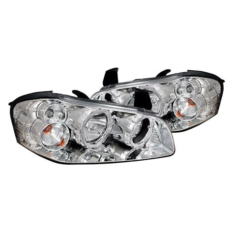 Spec D LH MAX02H KS Chrome LED Dual Halo Euro Headlights