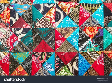 Quilt Distinct Color Abstract Patterns Handmade Stock Photo 446183038 ...