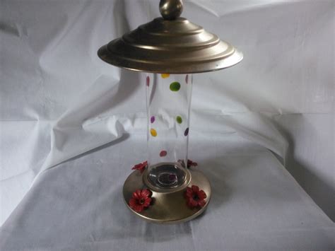 Vintage Hummingbird Feeder Glass Hummingbird Feeder Hanging Hummingbird Feeder Bird Feeder B67 ...