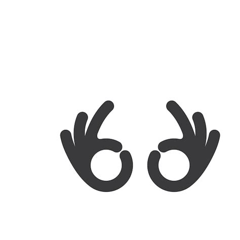 Premium Vector Ok Hand Gesture Icon Vector Illustration Design Template