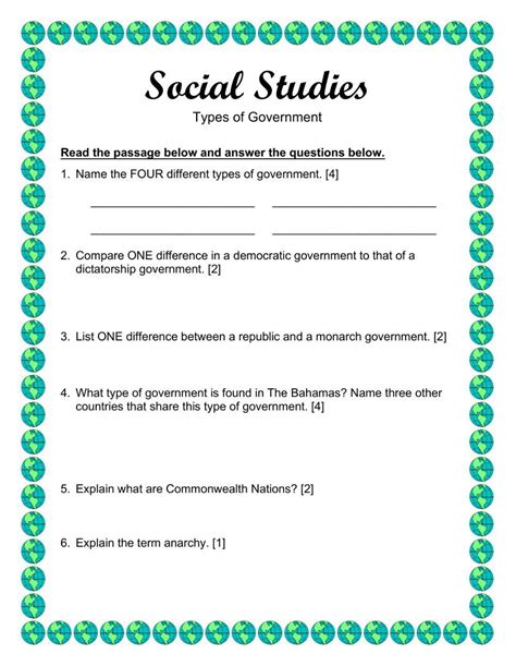 Types Of Government Worksheet Online Exercise For Live Worksheets