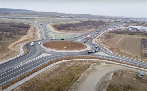 VIDEO Nodul rutier de la Șelimbăr de pe autostrada Sibiu Boița a