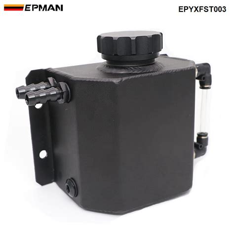 Epman Universal L Alloy Aluminium Engine Oil Catch Can Breather Tank