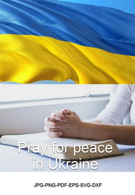 Prints Peace For Ukraine Stand With Ukraine Ukraine Flag Pray For