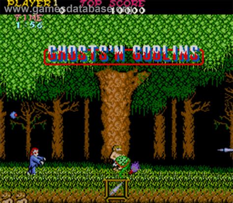 Ghostsn Goblins Arcade Artwork Title Screen