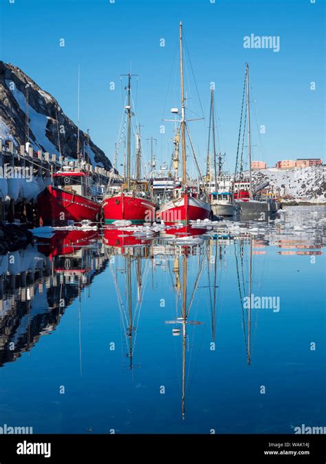 Nuuk Harbor Nuuk Capital Of Greenland Editorial Use Only Stock