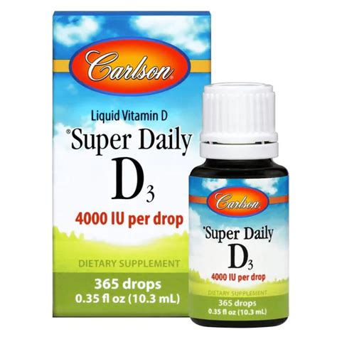 Carlson Super Daily D Iu Mcg Fl Oz Liq Swanson Artofit