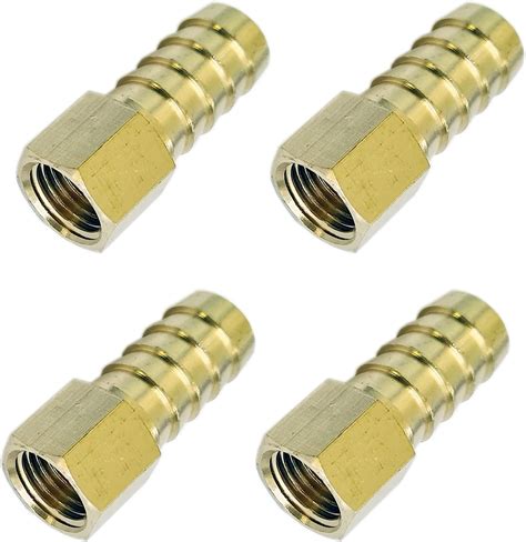 4pc 1 2 Hose Barb X 1 4 Female Npt Brass Pipe Fitting Npt Thread Gas Fuel Water Air