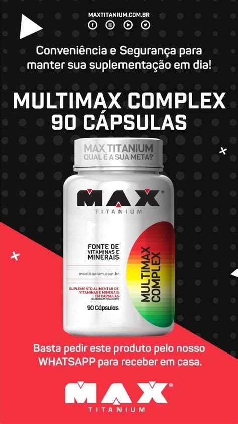 MULTIMAX COMPLEX 90 Caps MAX TITANIUM O MULTIMAX COMPLEX Foi