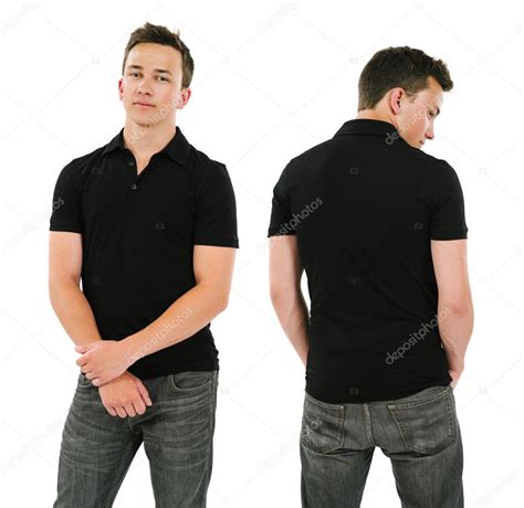 Hombres Camiseta Tipo Polo Hamer Fondo Entero Negra