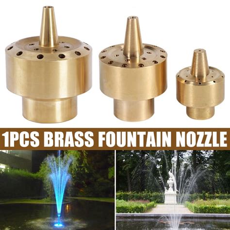 Brass Blossom Water Fountain Nozzle Spray Pond Sprinkler Head For