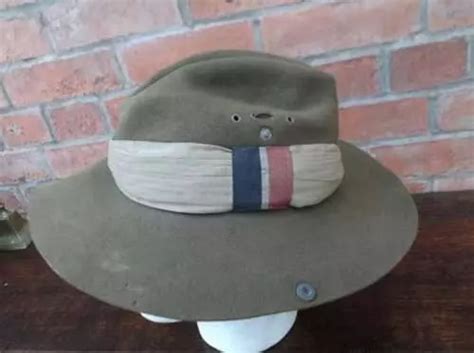 Dated British Made Slouch Hat With Raf Flash In Hats