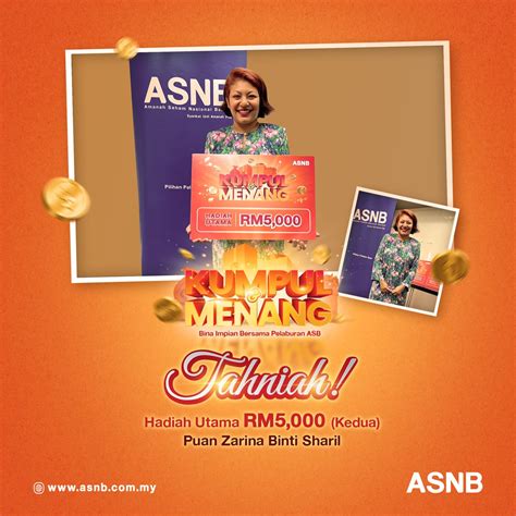 ASNB On Twitter TAHNIAH Semua Pemenang Hadiah Utama Kempen Kumpul