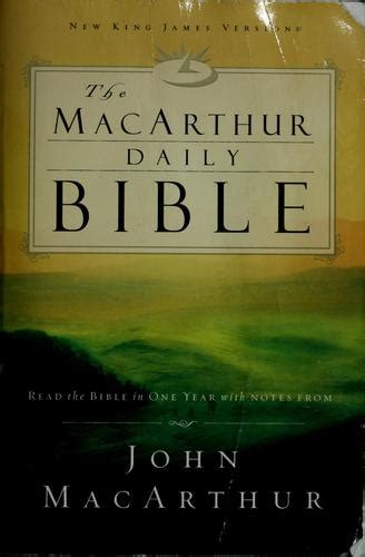 The Macarthur Daily Bible By John Macarthur Open Library