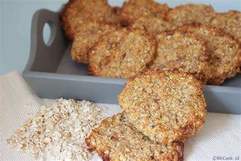 Havermoutkoekjes Havermoutkoekjes Banaan Havermout Koekjes Eten En