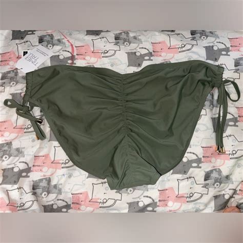 Swim Time And Tru Olive Night Midrise Bikini Bottom X W W Poshmark