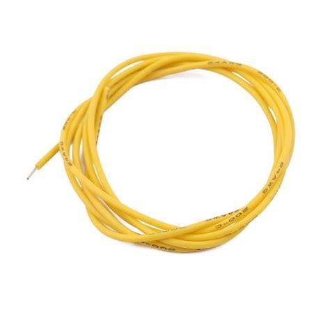 M Tre Jauge Jaune Awg C Ble Cuivre Multibrins Souples Fil Silicone