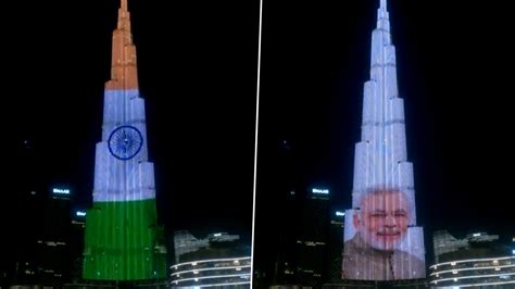 Agency News | UAE: Dubai’s Burj Khalifa Lit Up in Colours of Indian ...