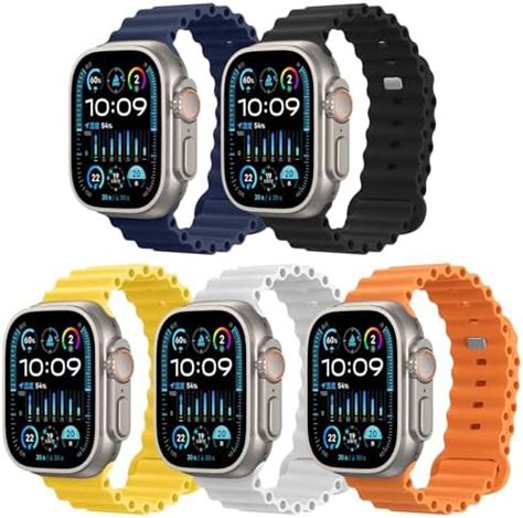 Aizgalxor Bracelet en Océan Compatible avec Apple Watch Ultra 2 49 45