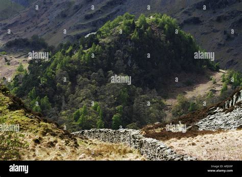 Castle Crag in Borrowdale, Lake District Stock Photo - Alamy