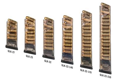 ETS 40 Cal Glock Clear Polymer Magazines - ArmsVault