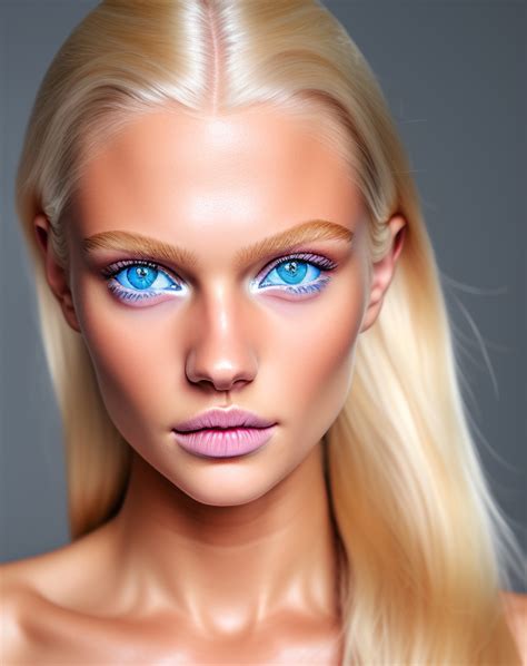 KREA AI 8K Swedish Supermodel Yellow Blonde Blue Eyes