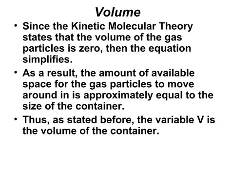 The Kinetic Theory Of Gases Ppt