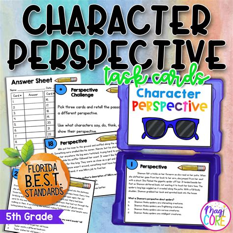 Character Perspective Task Cards Ela R Magicore