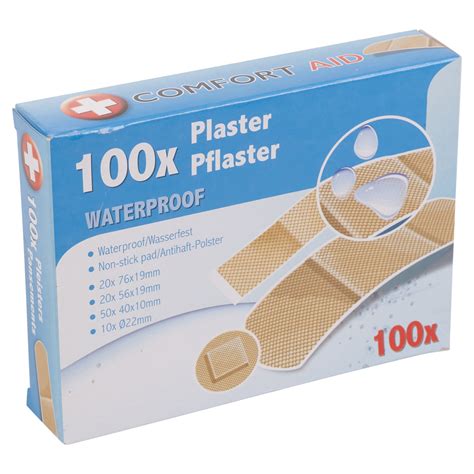 100 300 500 Waterproof Washproof Durable Plasters Assorted Pack Sizes