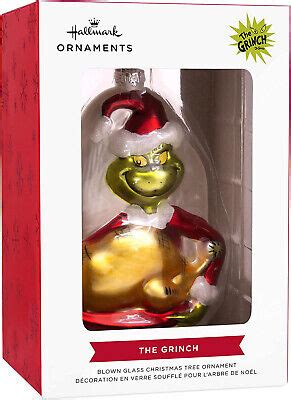 Grinch Roast Beast Blown Glass Hallmark Dr Seuss Ornament New In