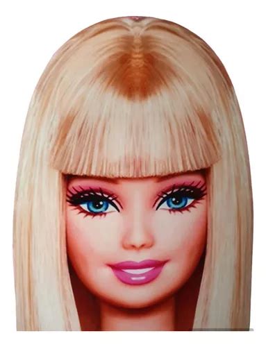 Barbie Face N Figura Para Decoración Coroplast De 80 Cm Envío gratis