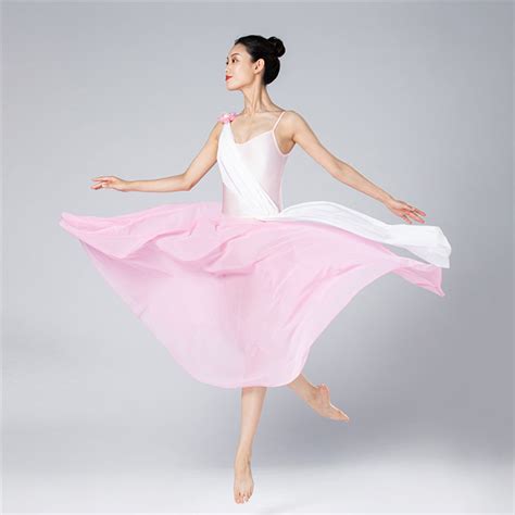 Women Long Lyrical Ballet Performance Dress Dansgirl