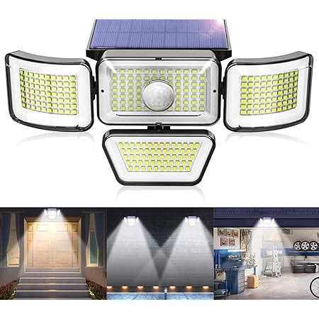 TYC Luces Solares Luz Solar Exterior 278LED Cabezales Ajustables