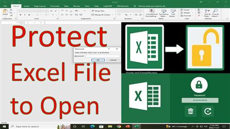 How To Protect Excel File To Open With Password How To Lock Excel File Youtube