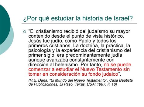 Trasfondo Histórico de Israel en el Nuevo Testamento ppt descargar