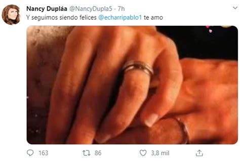 La Tierna Dedicatoria De Nancy Dupláa A Pablo Echarri Por Su