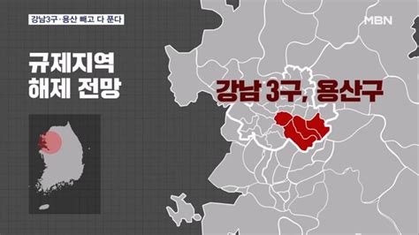 강남 3구·용산 빼고 규제지역 다 푼다규제완화 속도 네이트 뉴스