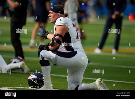 Denver Broncos Offensive Tackle Garett Bolles Kneels On The Field