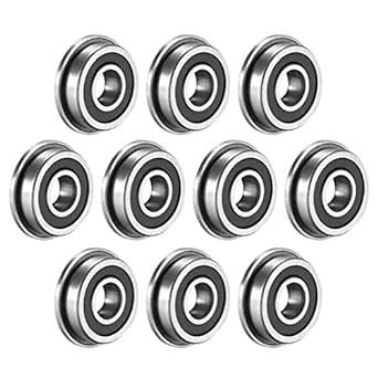 Uxcell F Rs Flanged Ball Bearing X X Mm Double Sealed Gcr