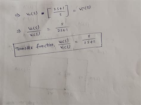 Solved Find The Transfer Function Of The Circuit Course Hero