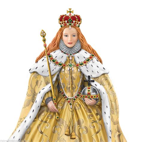 The Coronation Of Queen Elizabeth I Of England Handcrafted Portrait ...