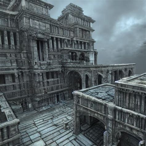 Architecture From Quake Lovecraftian Liminal Space Unreal Eng