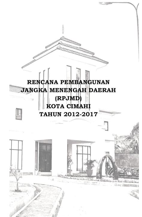 Pdf Rencana Pembangunan Jangka Menengah Daerah Perpustakaan Bappenas