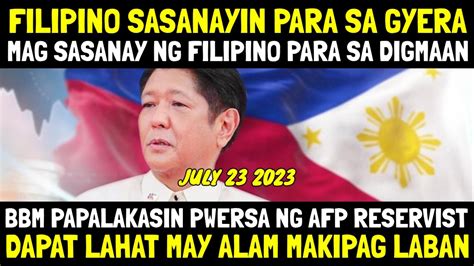 Alerto Humanda Lahat Mag Sasanay Ng Filipino Para Sa Gyera Kahandaan