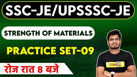 Ssc Je Upsssc Je Strength Of Materials By Anubhav Sir