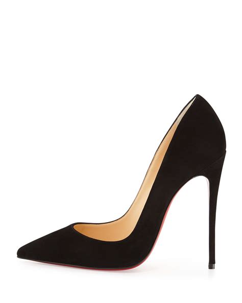 Christian Louboutin So Kate Suede Red Sole Pump Black Christian Louboutin So Kate Christian