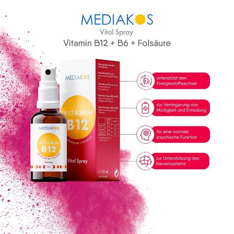 Mediakos Vitamin B B Fols Ure Vital Spray Ml Shop Apotheke